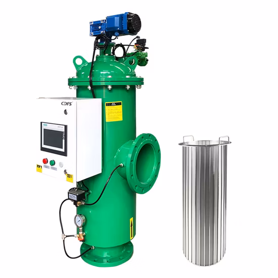 Industrial Water Treatment Filter SS304/316 Stainless Steel Housing Vertical Automatic Self Cleaning Filter for Waste Water/Irrigation/Seawater Desalination